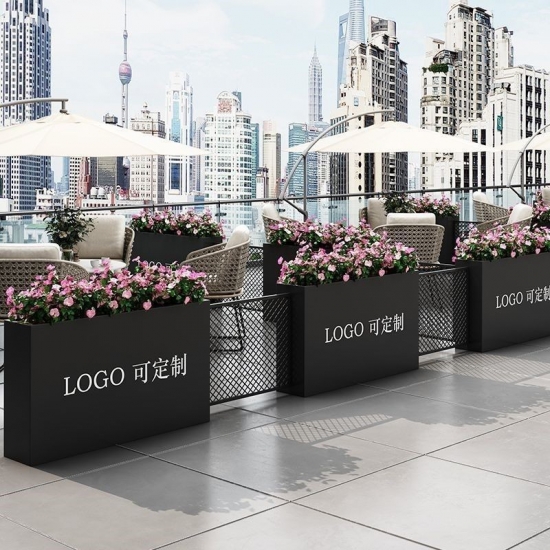 Stainless steel SS304 Galvanized steel Raised Garden Box, Planter Boxes Outdoor, Large Metal Vegetable Box flower box partition