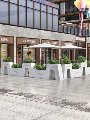 Galvanized Raised planter box,Planter Garden Boxes Outdoor, Large Metal flower box partition