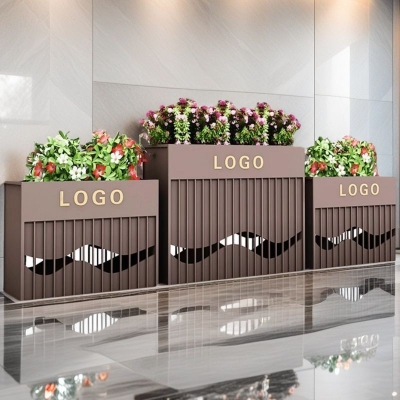 Stainless steel SS304 Galvanized steel Raised Garden Bed, Planter Garden Boxes Outdoor, Rectangular Large Metal Fiower Box partition